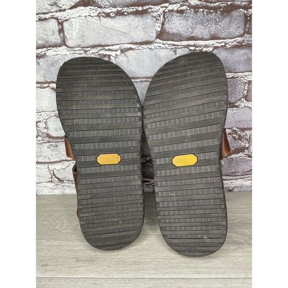 Born Brown Leather Fisherman Comfort Strap Casual Sandals Men’s Sz 46EU/12M US - Picture 6 of 16